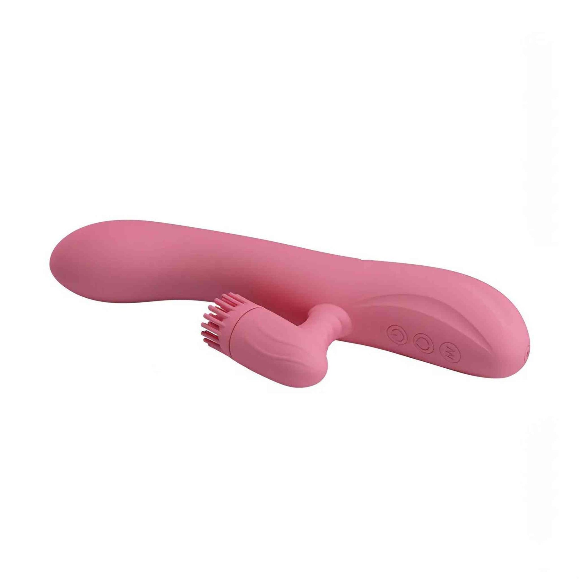 Chris Vibratore Rabbit con stimolatore clitorideo a rotazione - Silicone, Anallergico, Ricaricabile, 7 modalità di vibrazione