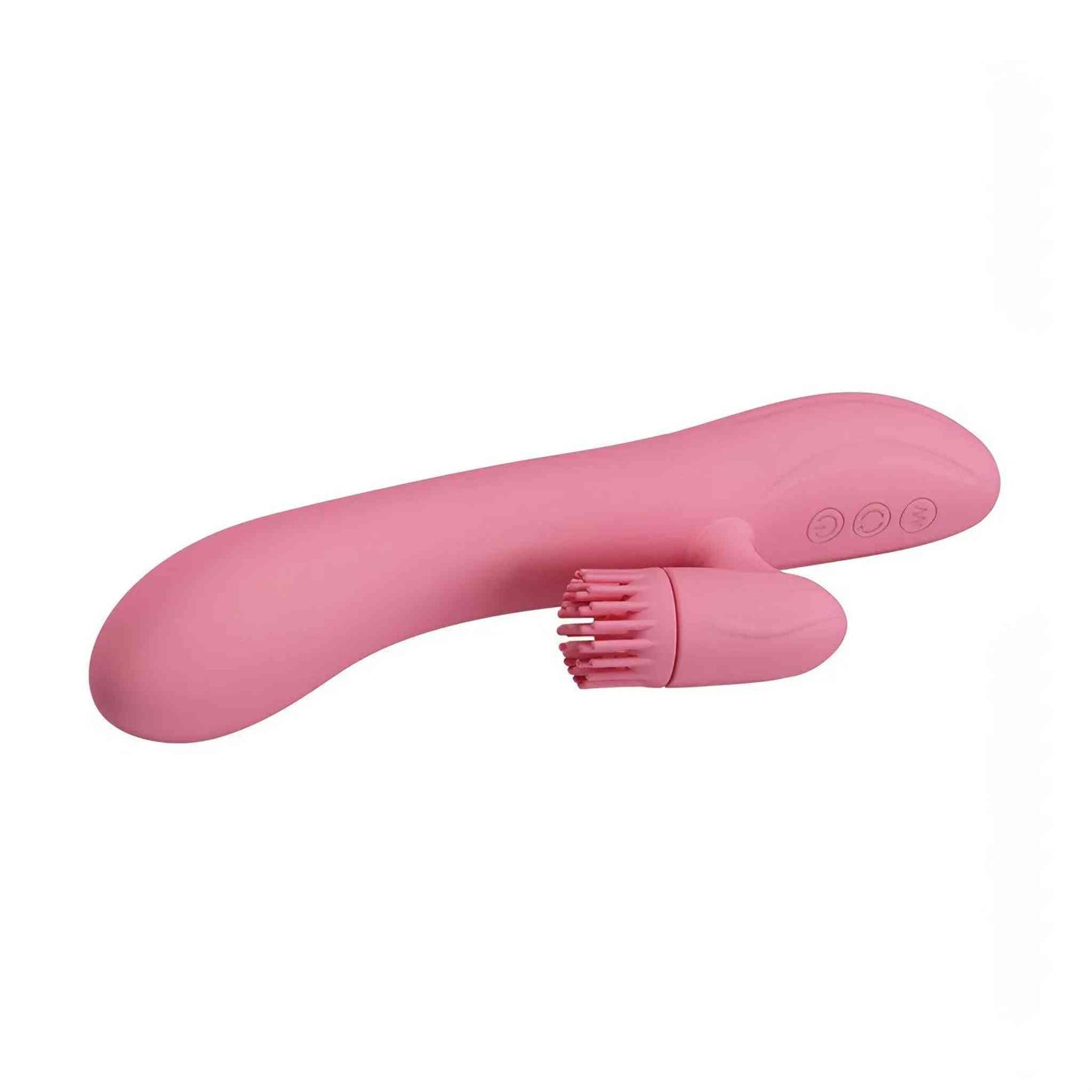 Chris Vibratore Rabbit con stimolatore clitorideo a rotazione - Silicone, Anallergico, Ricaricabile, 7 modalità di vibrazione