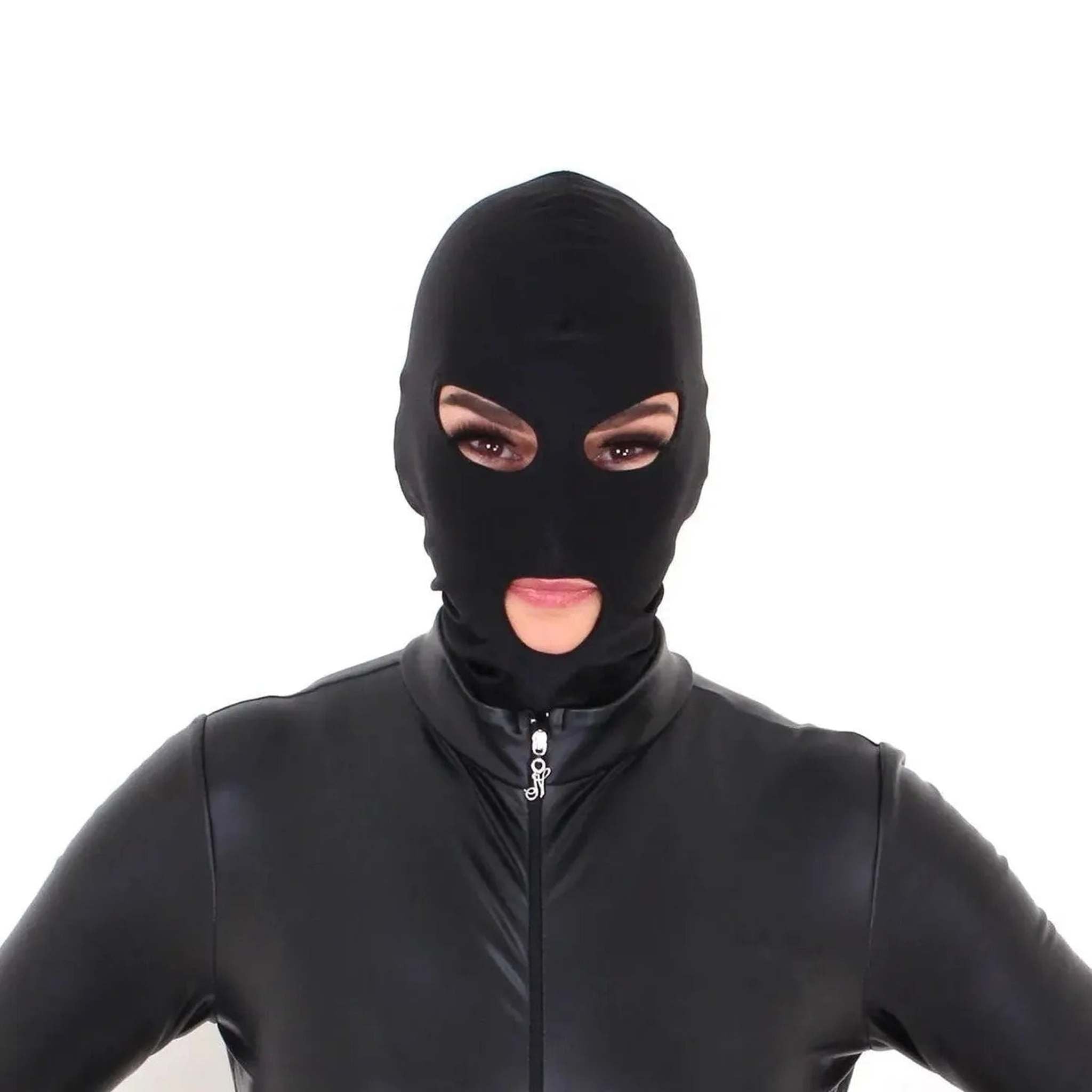 Classic Hood Occhi e Bocca Scoperti - Nero