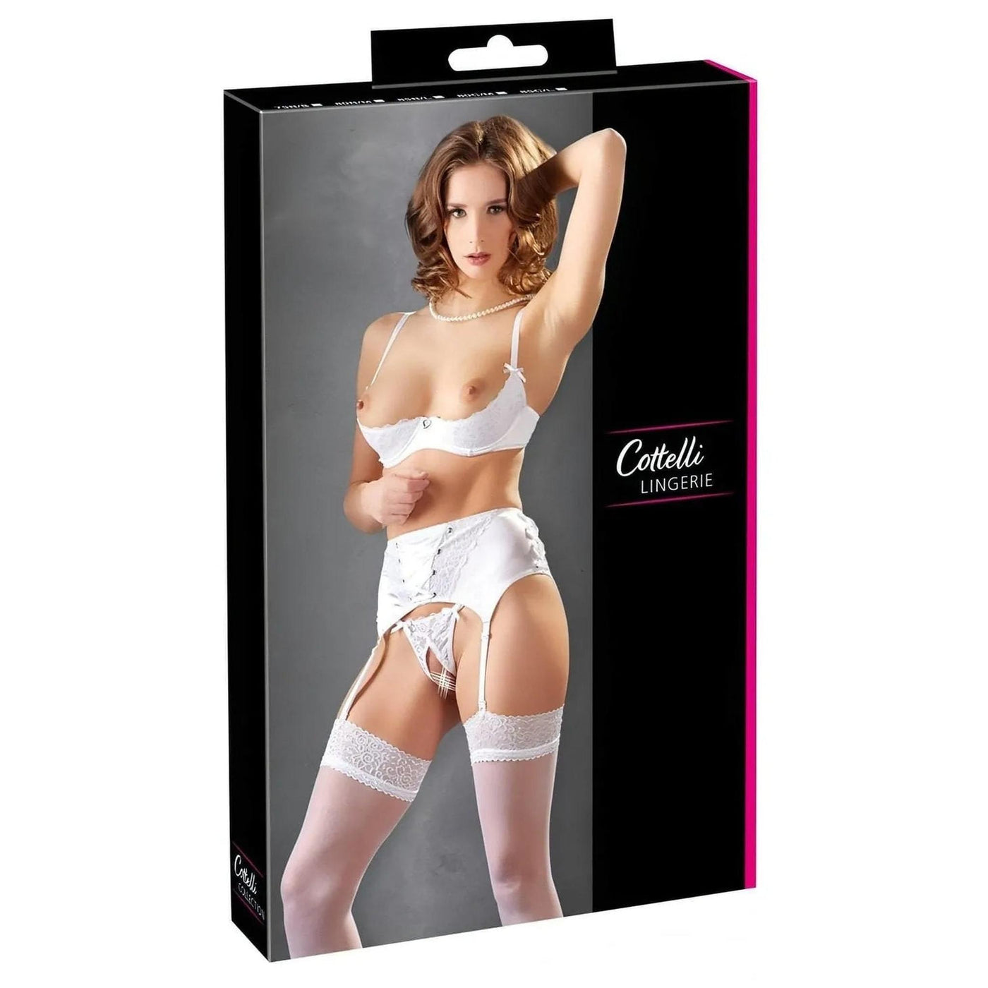 Completino Bianco Intimo Sexy 3 Pezzi