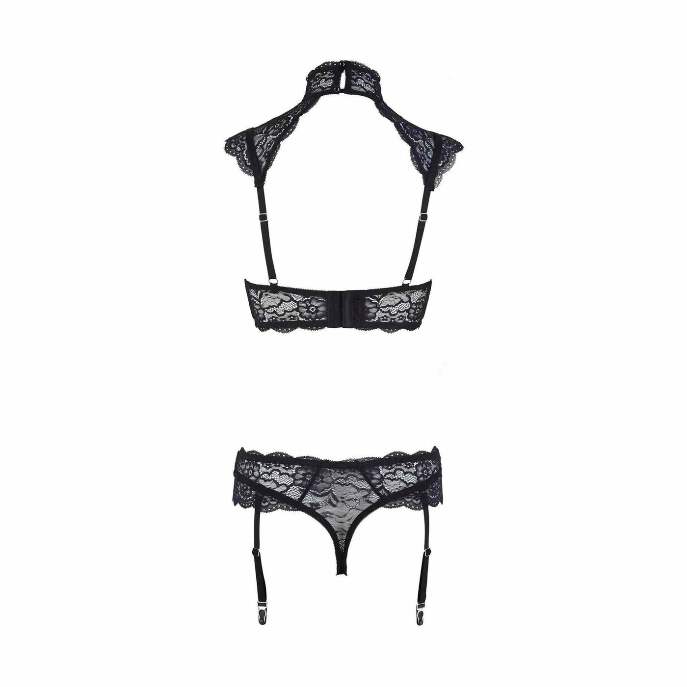 Completino Elegante in Pizzo Nero