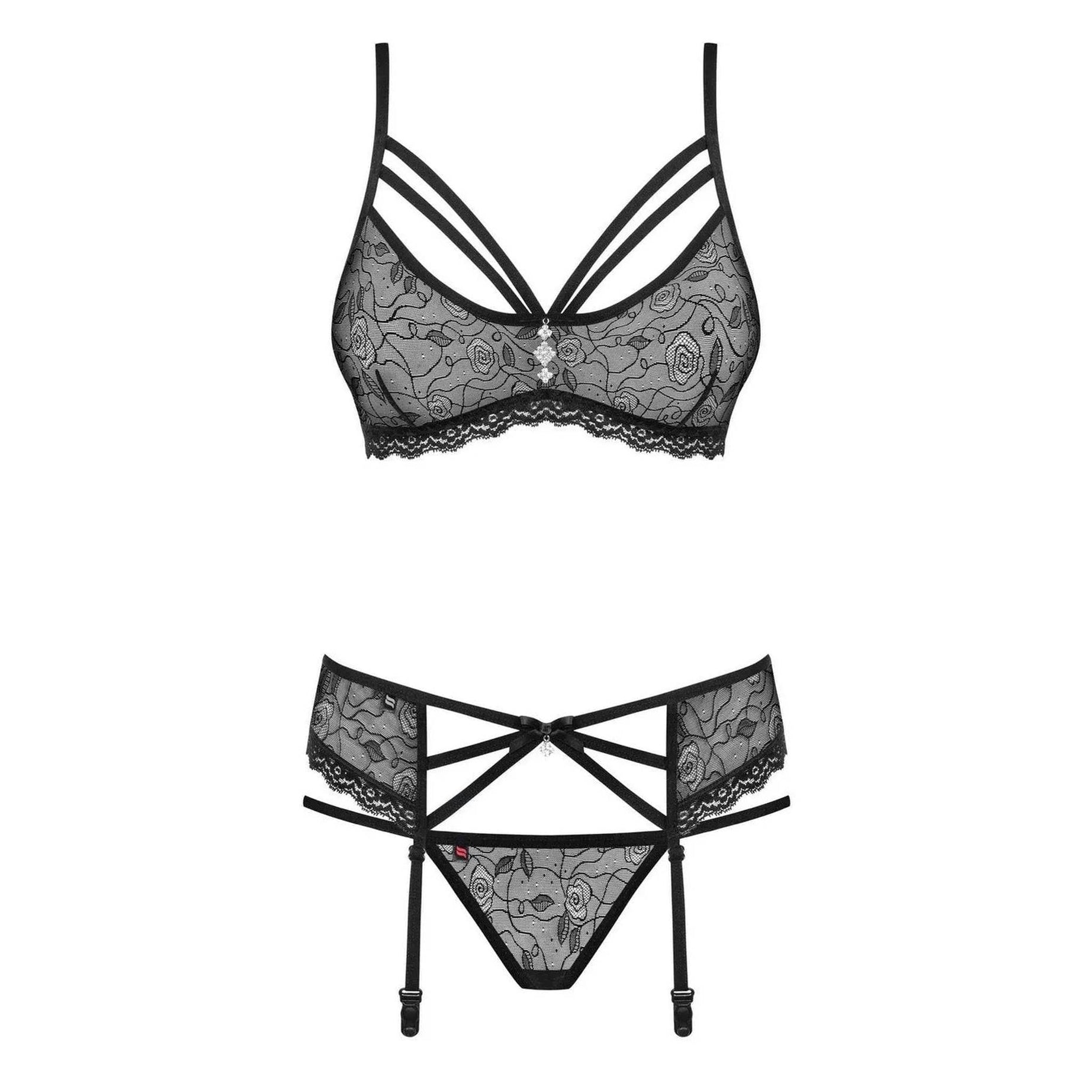 Completino Nero 3 Pezzi - S/M