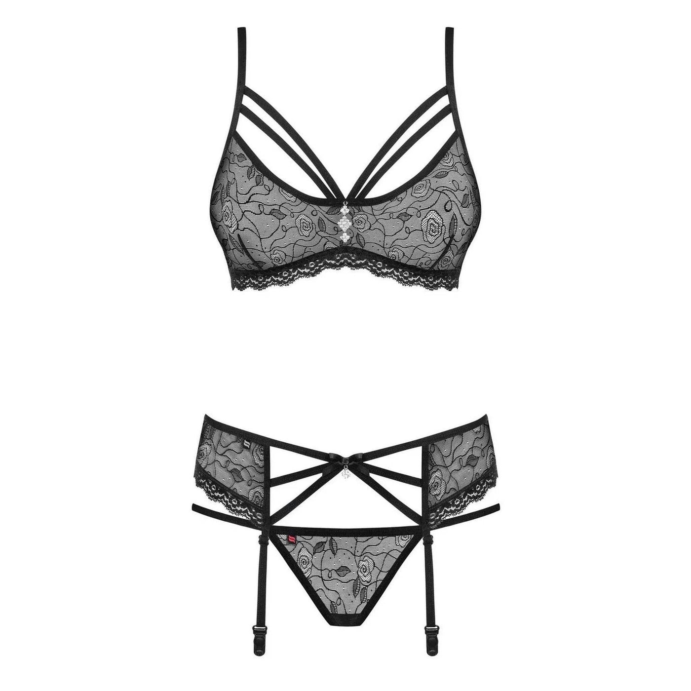 Completino Nero 3 Pezzi - S/M
