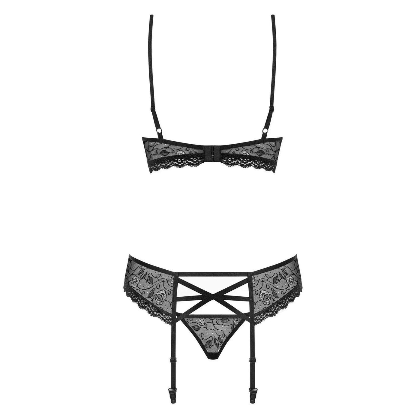Completino Nero 3 Pezzi - S/M