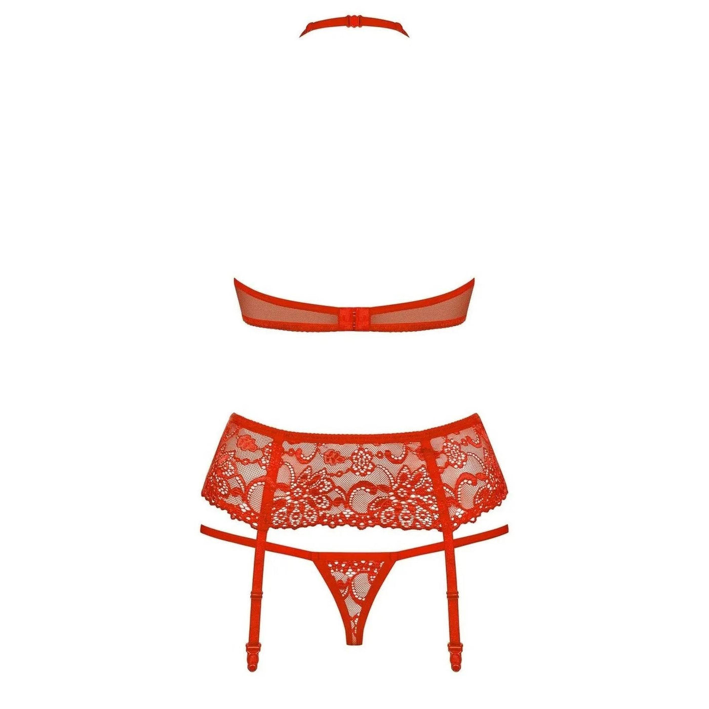 Completino Sexy Rosso 3 Pezzi - S/M