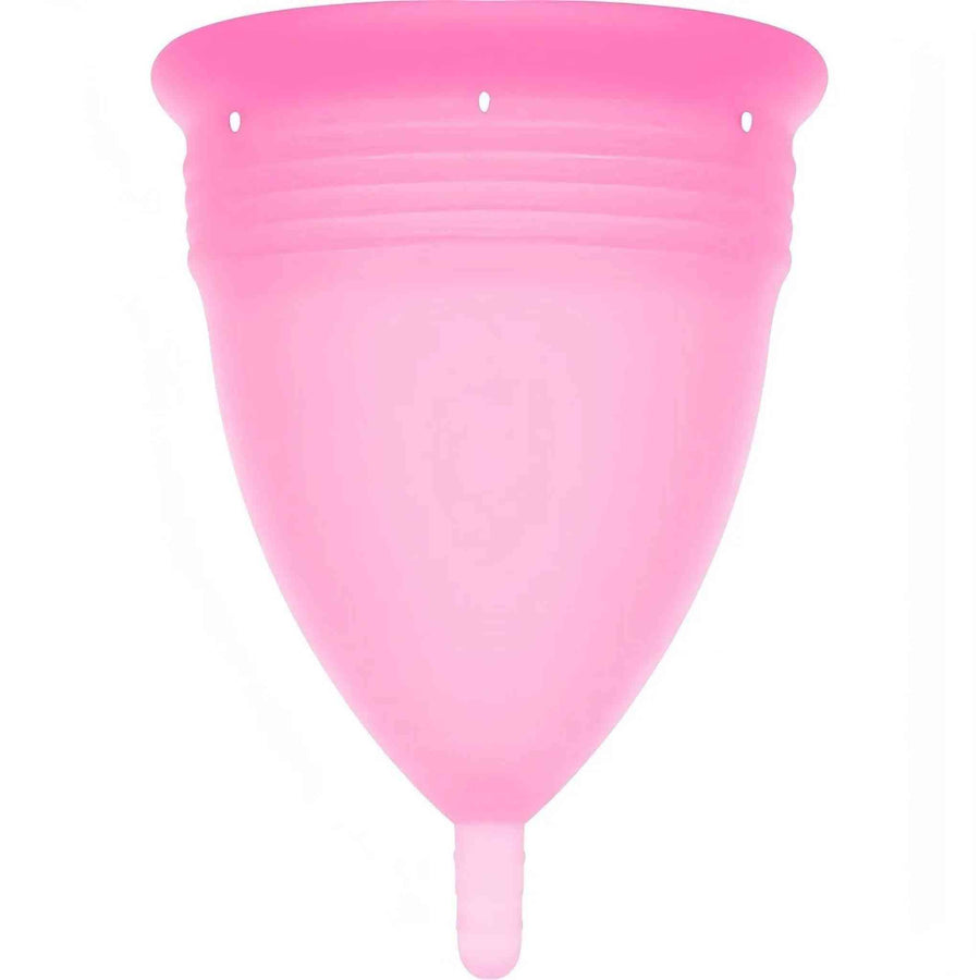Menstruationstasse aus 100 % hypoallergenem Silikon – Größe L, Rosa