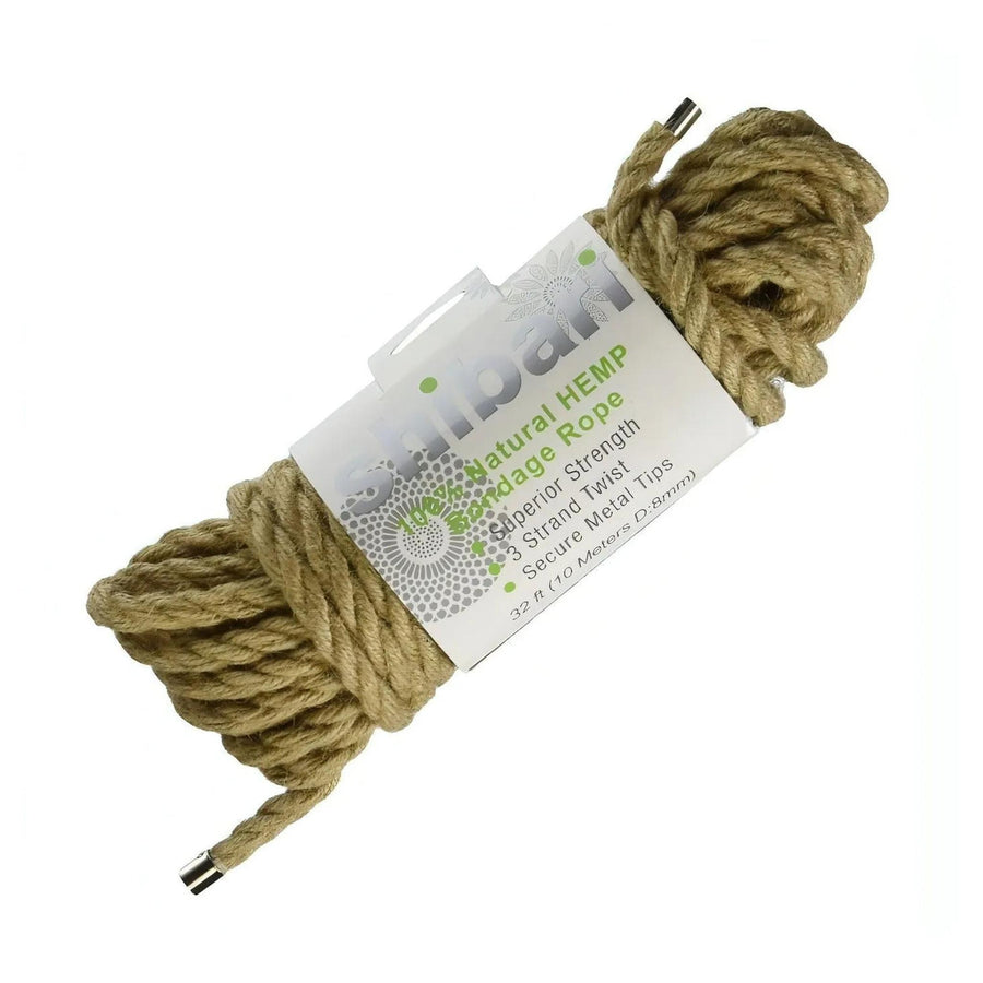 10 Meter langes Bondage-Seil aus Naturhanf