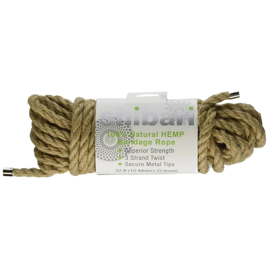 10 Meter langes Bondage-Seil aus Naturhanf