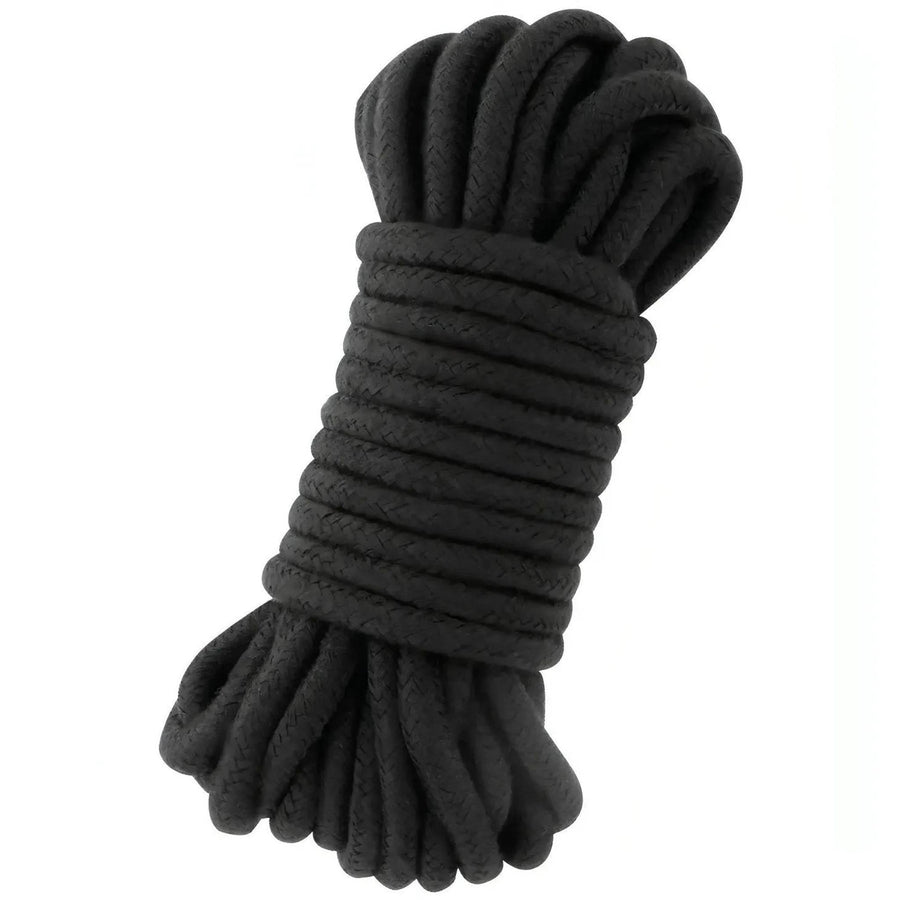 100% Cotton Bondage Rope - Black, 5 Meters