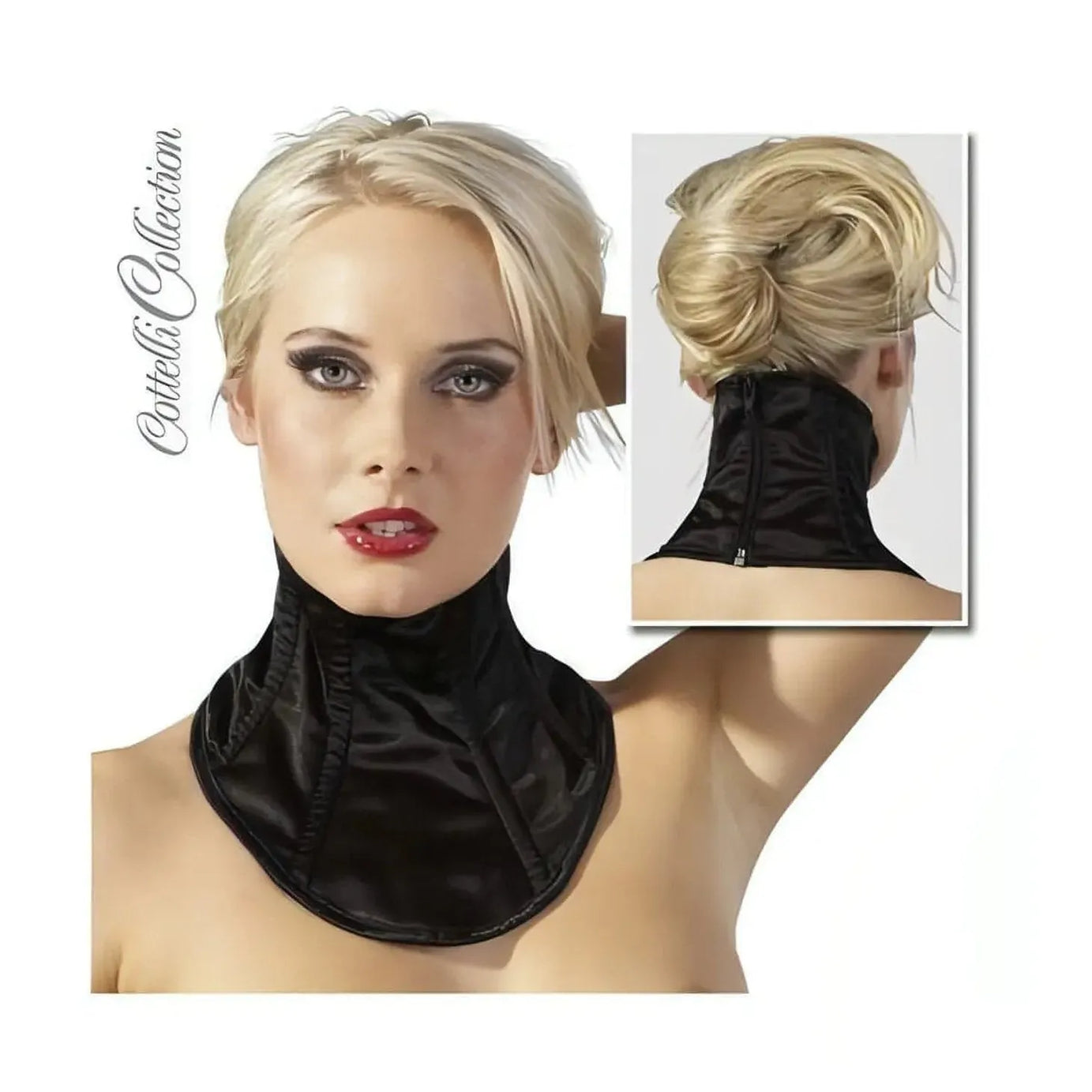 Corsetto da collo in velluto - Nero, Taglia Unica S/M