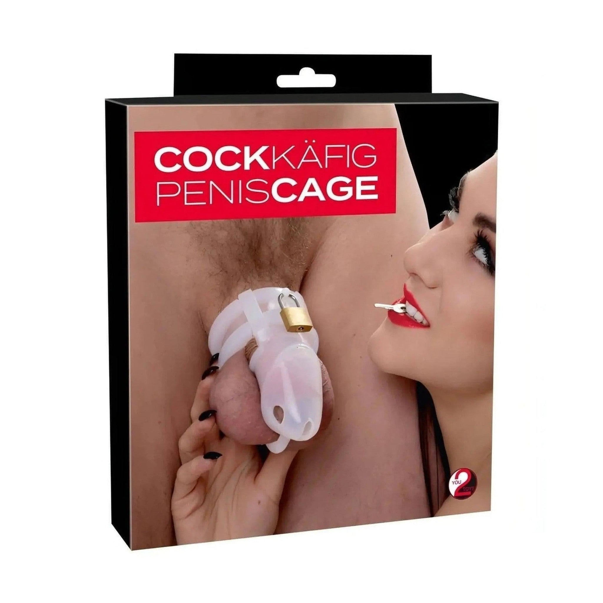 Cuckold Silicone Penis Cage with Locker