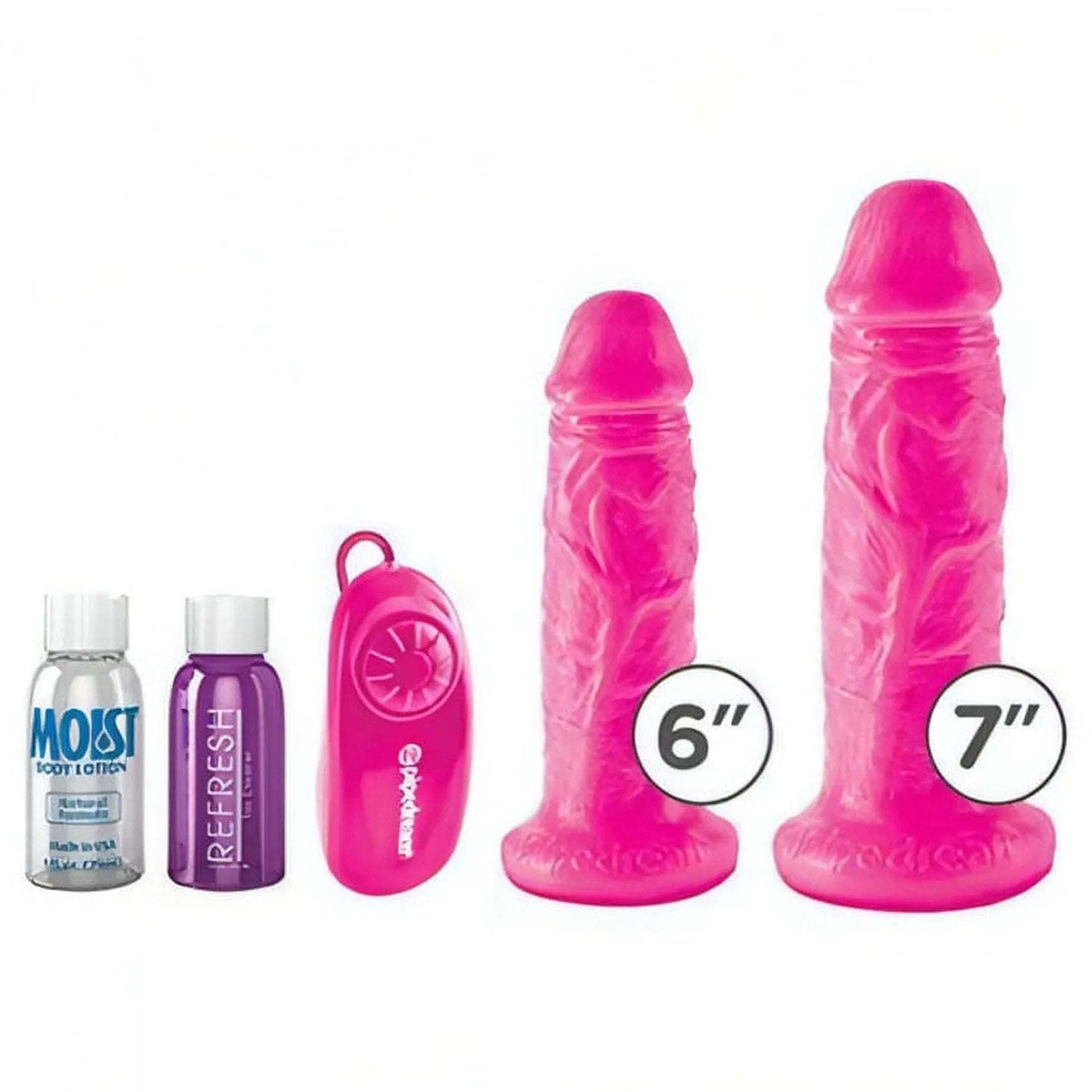 Cuscino gonfiabile rosa con fallo realistico e vibrazione multispeed