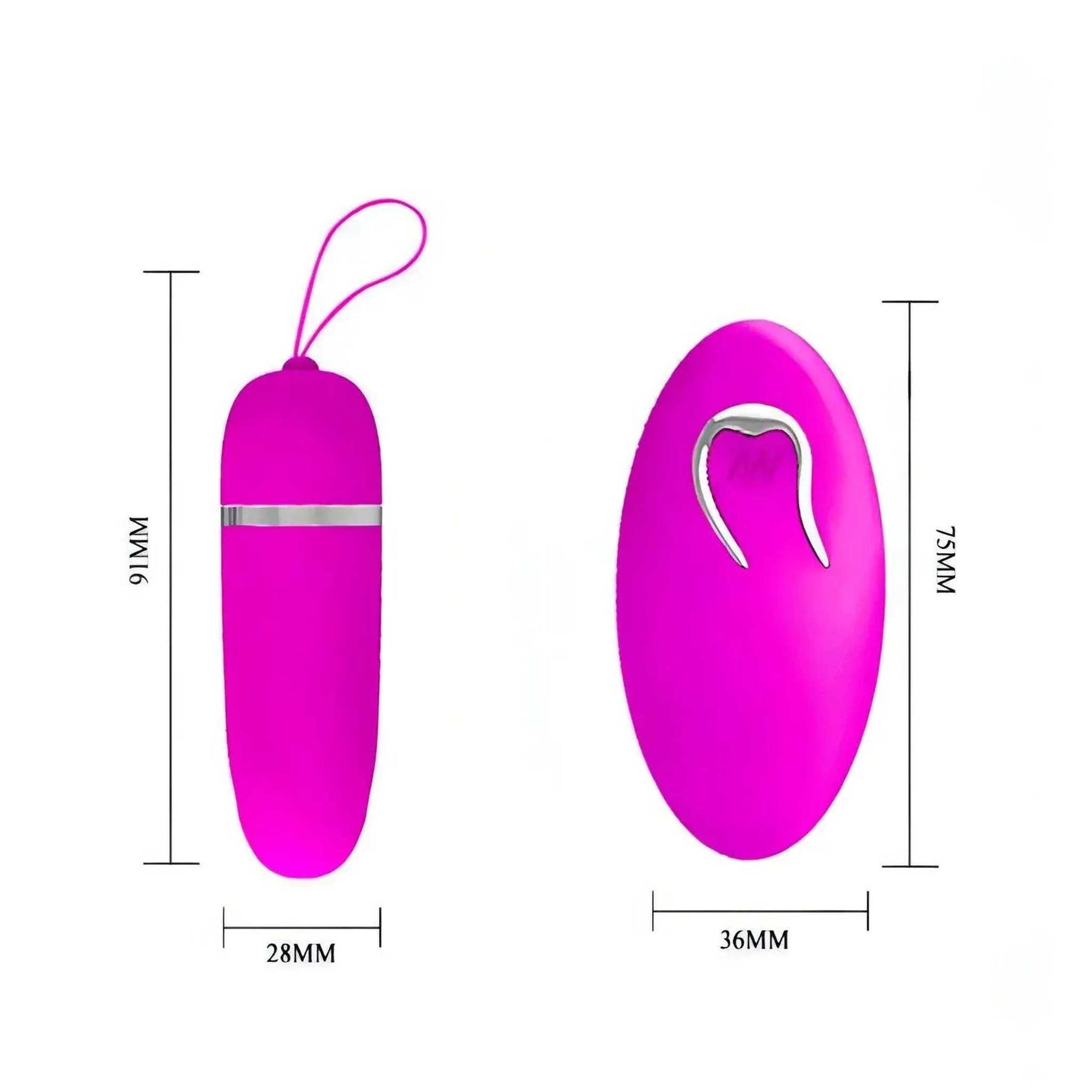 Debby, ovetto vibrante wireless - Viola, silicone
