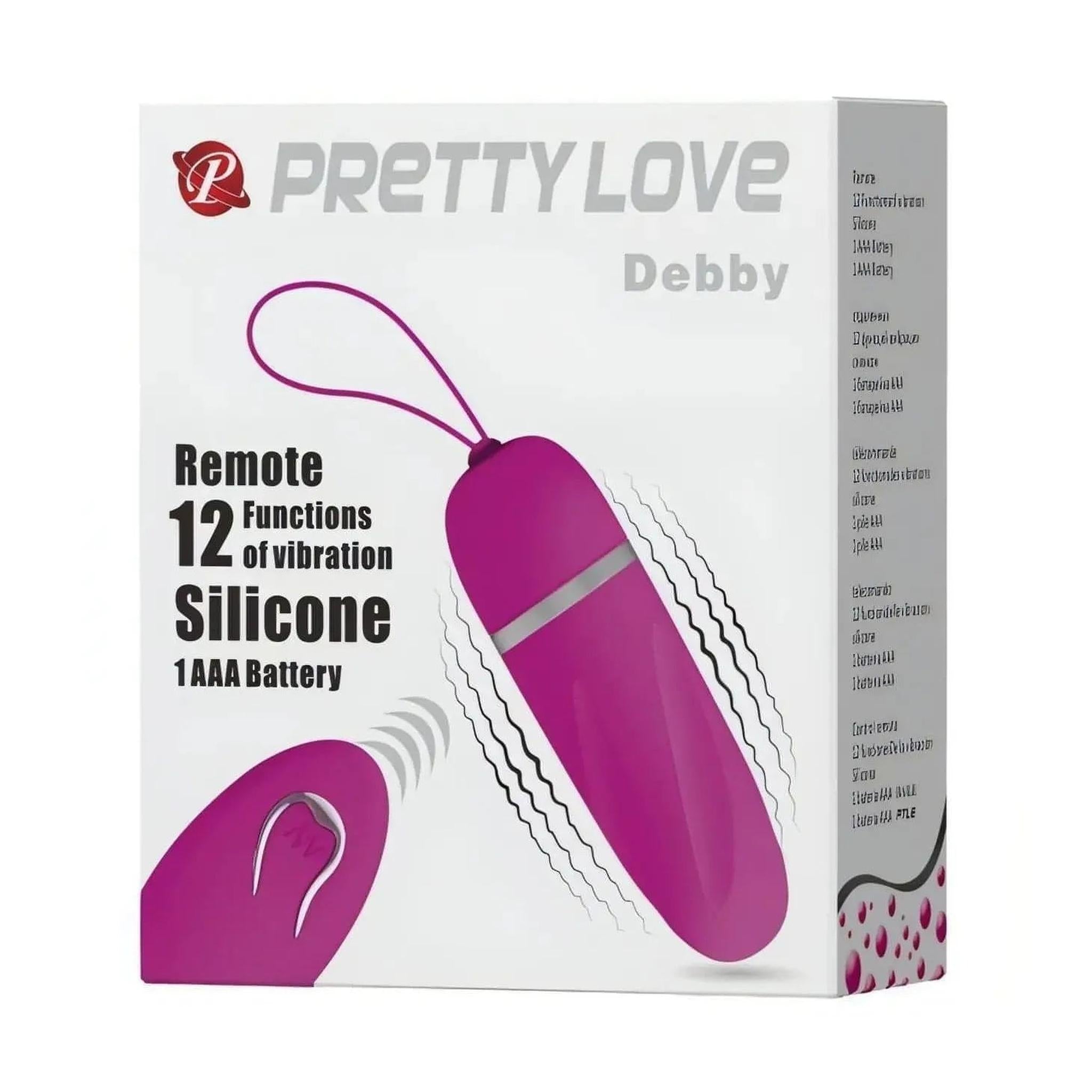 Debby, ovetto vibrante wireless - Viola, silicone