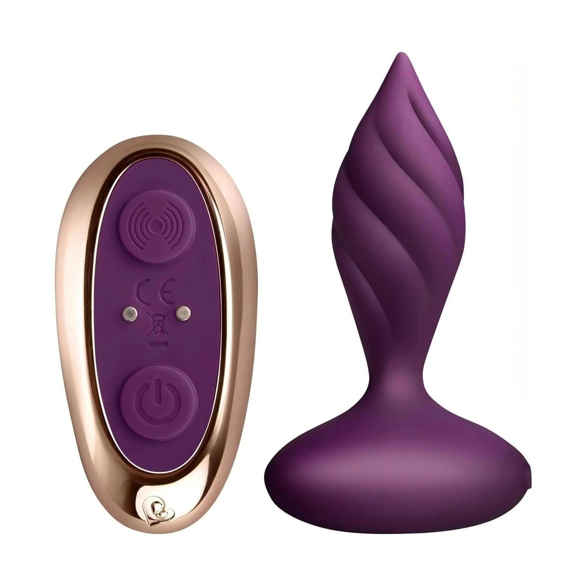 Desire Plug Anale a Spirale - Silicone, Ricaricabile