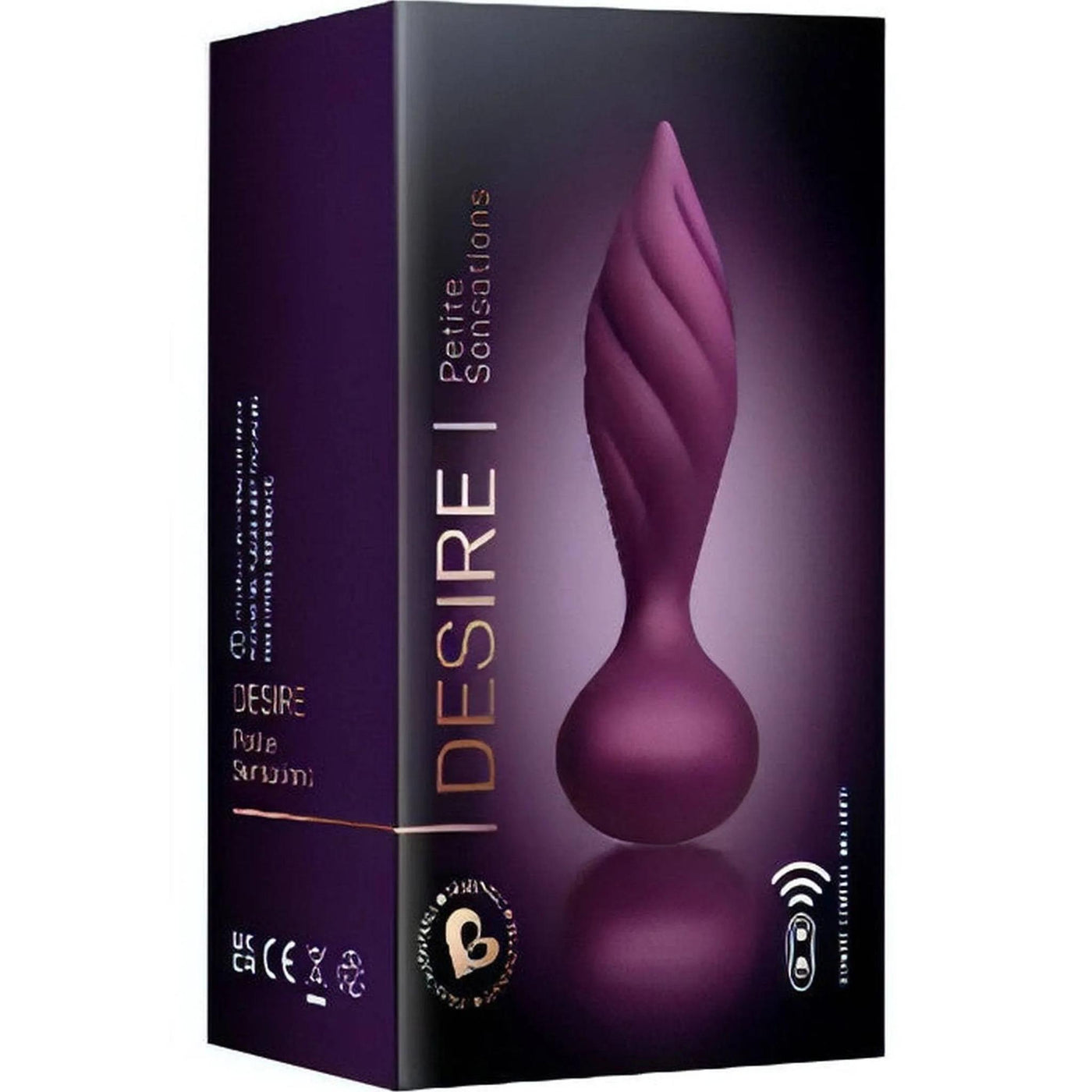 Desire Plug Anale a Spirale - Silicone, Ricaricabile