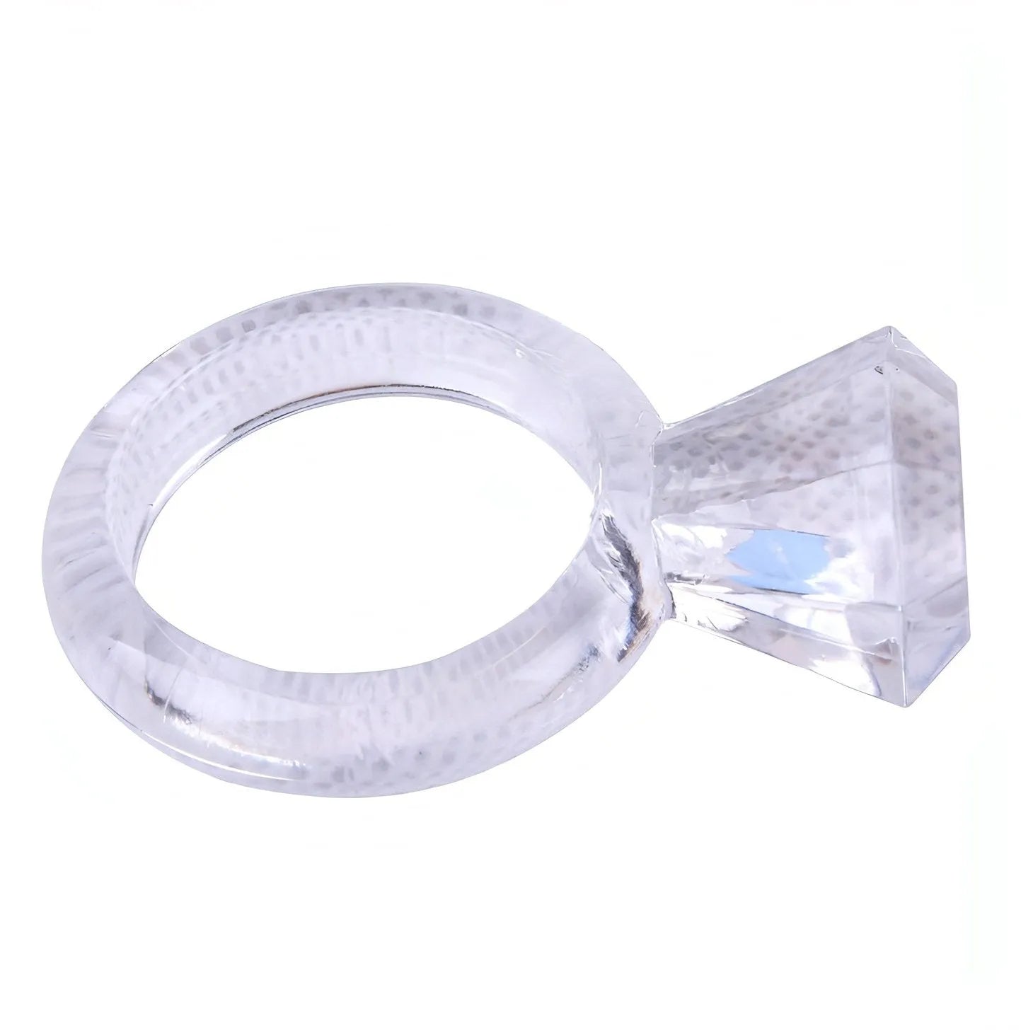 Diamond Cock Ring Clear - GoEstasy