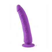 Dildo con ventosa in 100% puro silicone - 21cm, Viola