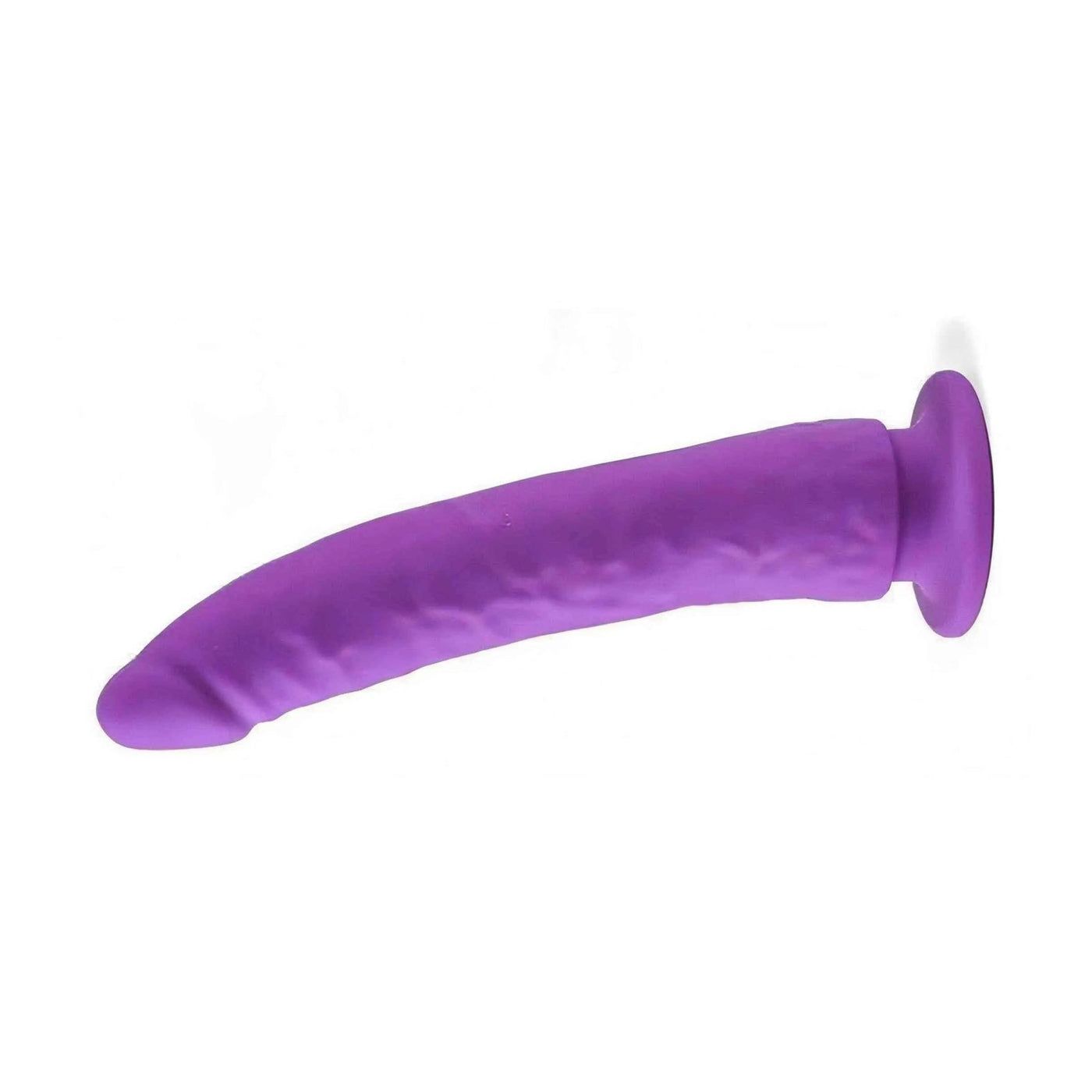 Dildo con ventosa in 100% puro silicone - 21cm, Viola