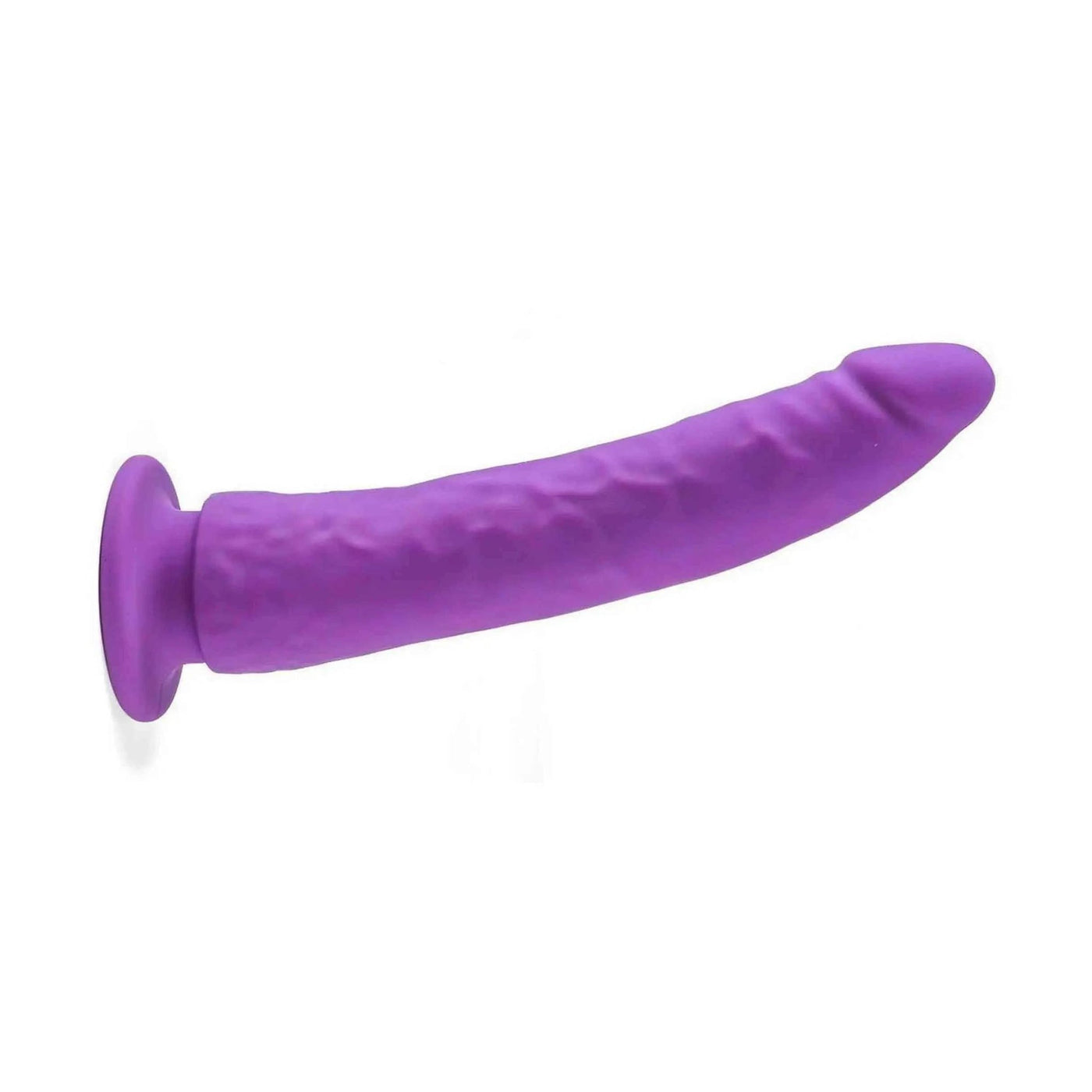 Dildo con ventosa in 100% puro silicone - 21cm, Viola