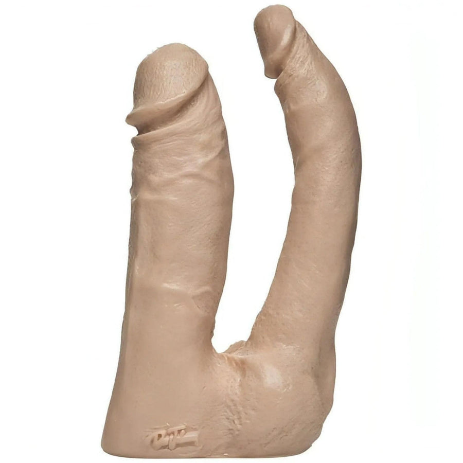Double penetration dildo with vac-u-lock attachment