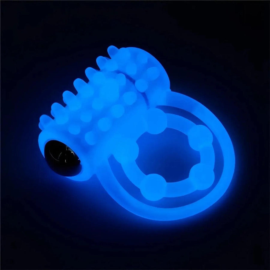 Double Vibrating Ring with Glow In The Dark Function