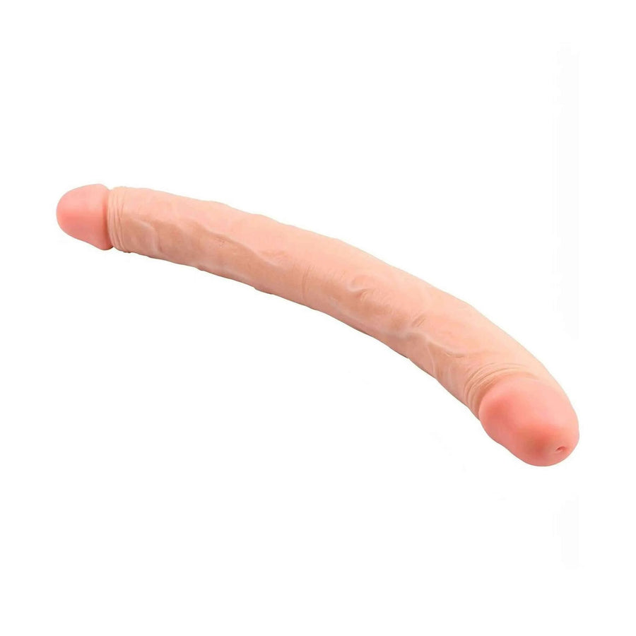 Doppelter Dong, realistisch, 32 cm, Fleischrosa