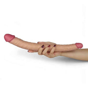 Double Dong Ultra Realistico 14″ - Rosa Carne