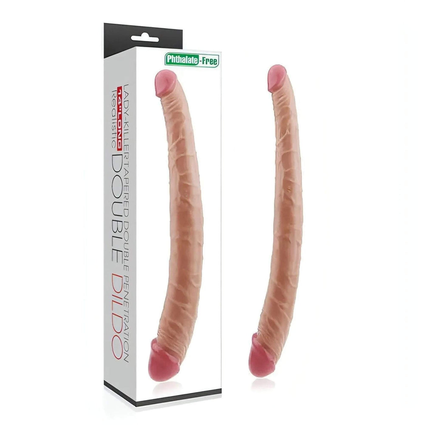 Double Dong Ultra Realistico 14″ - Rosa Carne
