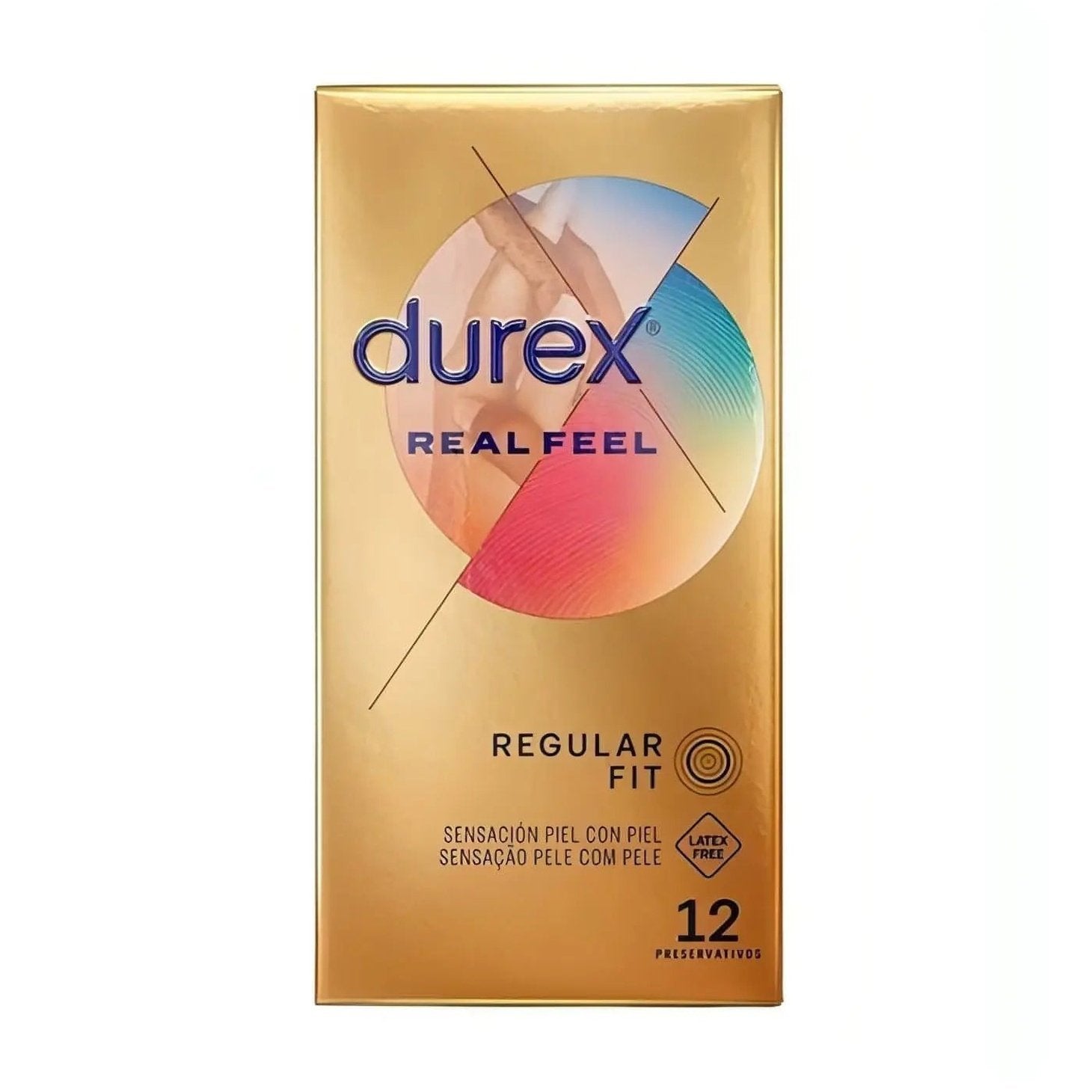 Durex real feel senza lattice - Confezione da 12 profilattici ultrasottili - GoEstasy