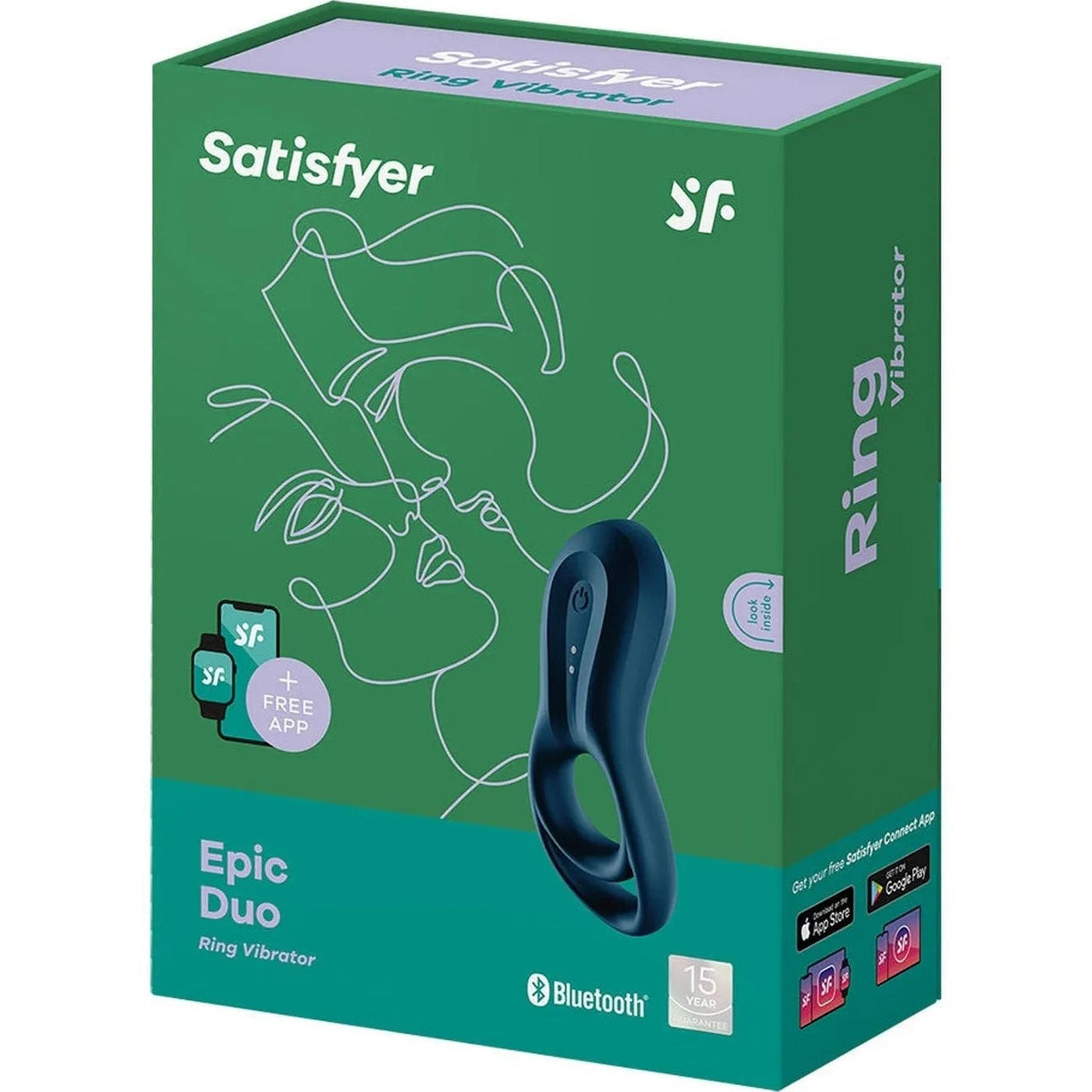 Epic Duo Ring Vibrator - Blue