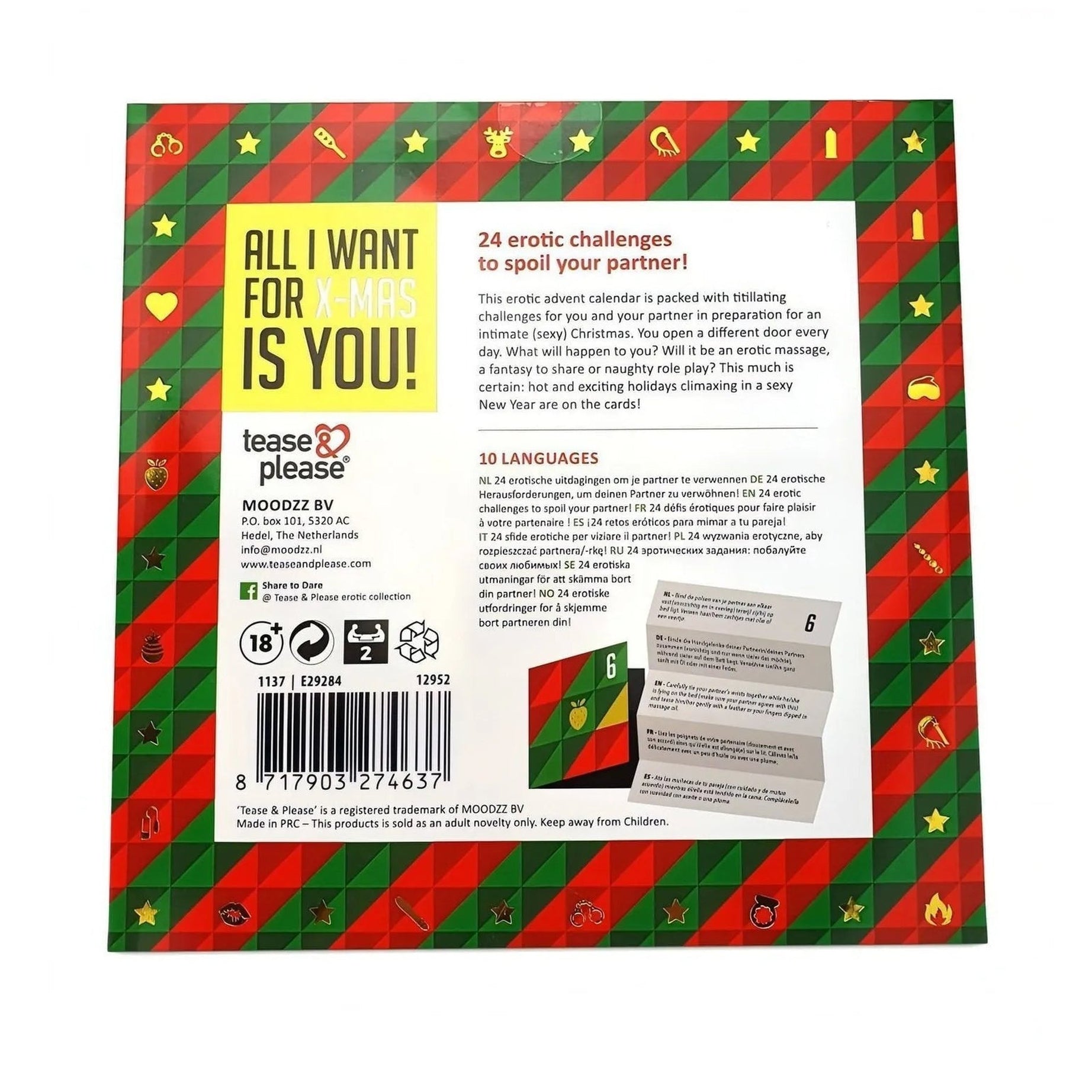 Erotic Advent Challenge Calendar