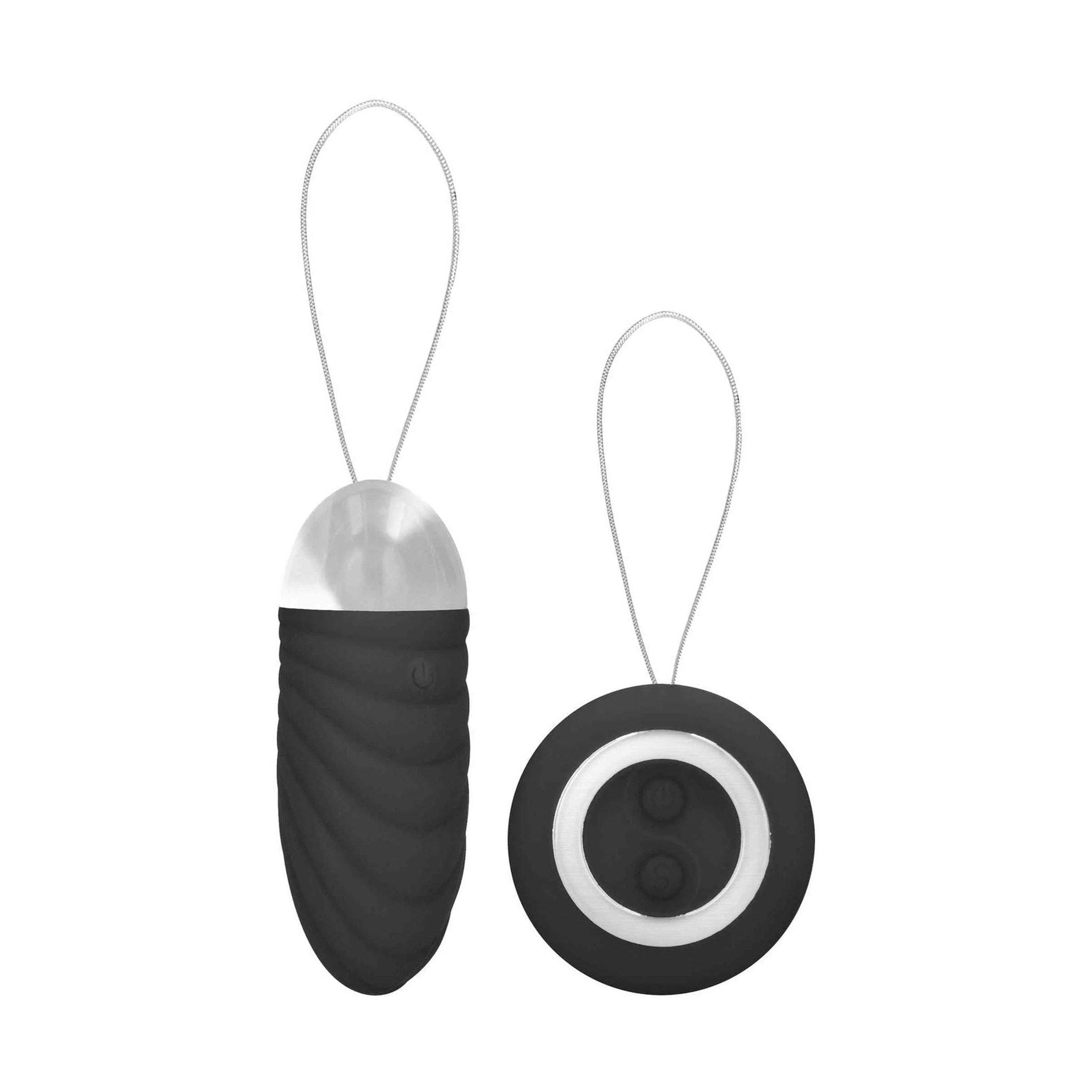 Ethan - Rechargeable Remote Control Vibrating Egg - Black