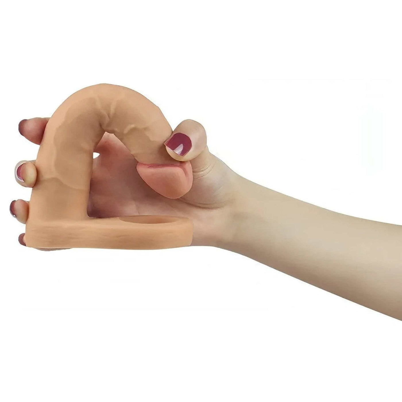 Fallo D'Aggancio Vibrante Super Realistico - 6.25″, Rosa Carne