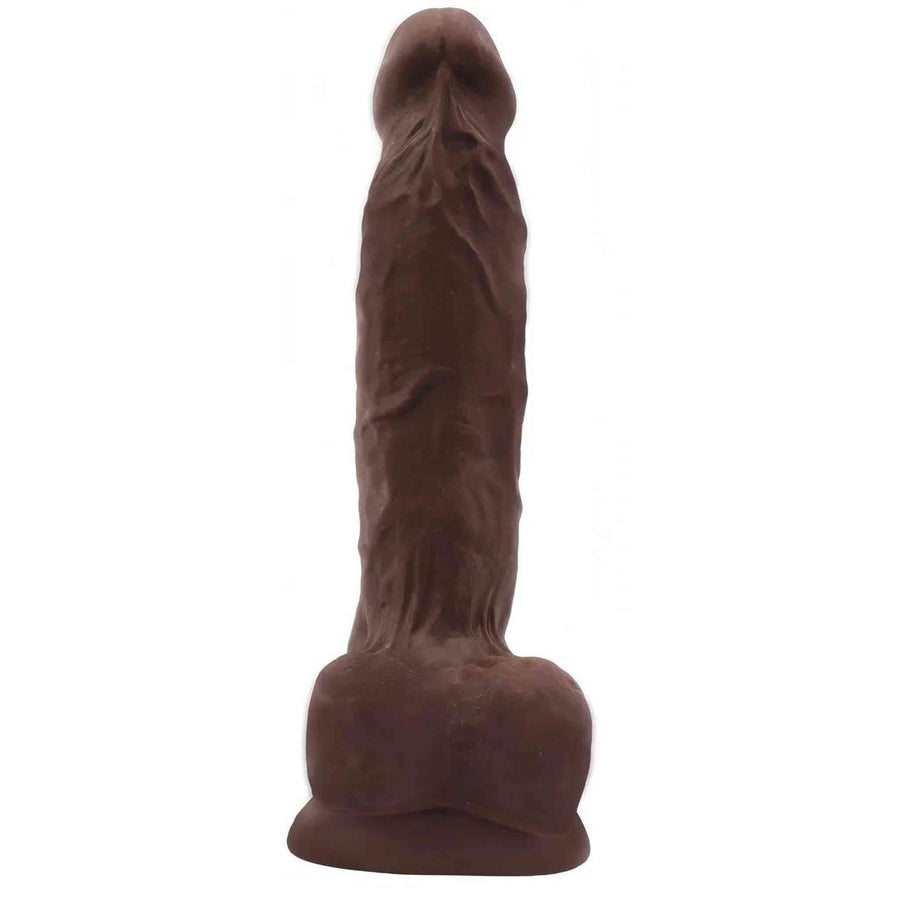 Extra realistic and super soft phallus with suction cup made in T-Skin - Mulatto