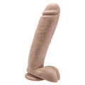 Maxi phallus with suction cup and testicles in Vital-Skin technology - 25.5cm - Flesh Pink