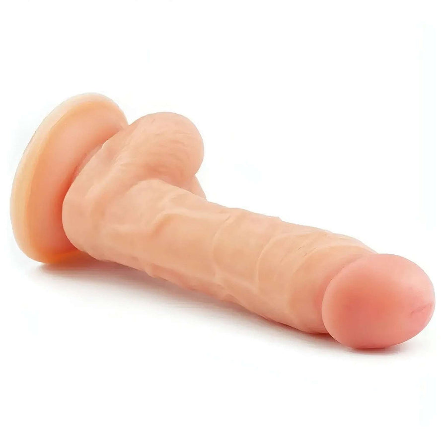Realistic Phallus 15.5 cm with Suction Cup 100% Ultra Soft - Flesh Pink