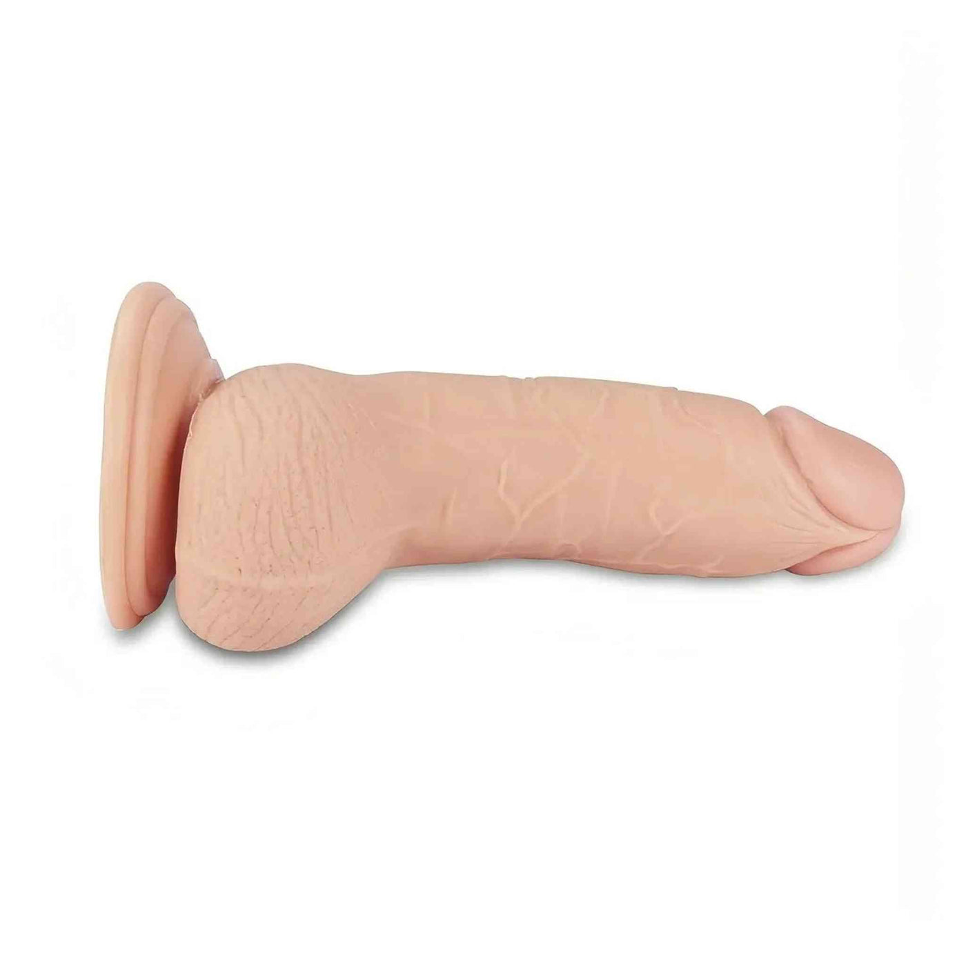 Fallo Realistico 7″ con ventosa e vibrazione regolabile con telecomando - Rosa Carne