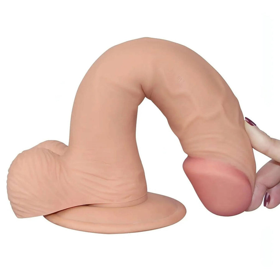 Soft Realistic Phallus - 9'', Flesh Pink