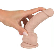 Fallo Realistico in 100% Silicone con ventosa - 18 cm, Rosa Carne, Taglia M