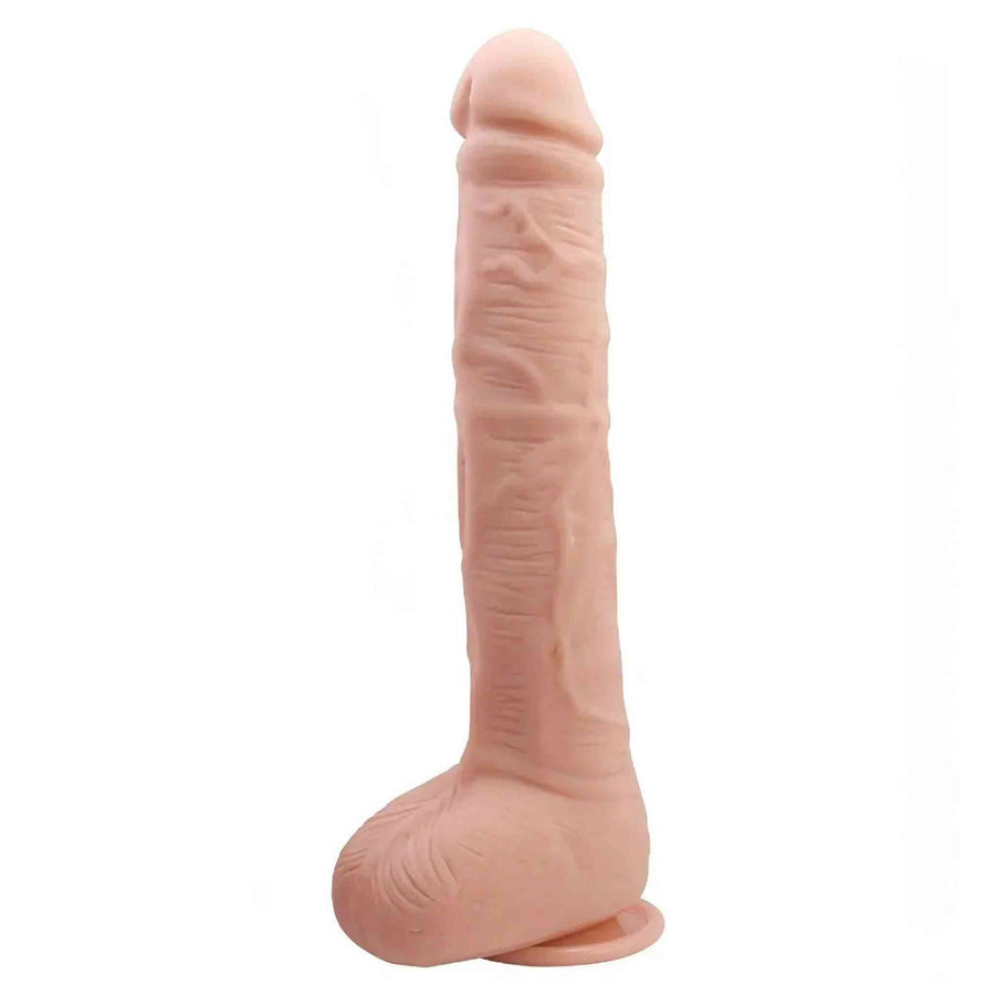 Super Realistic and Soft Phallus with Suction Cup - 27 cm, Flesh Pink