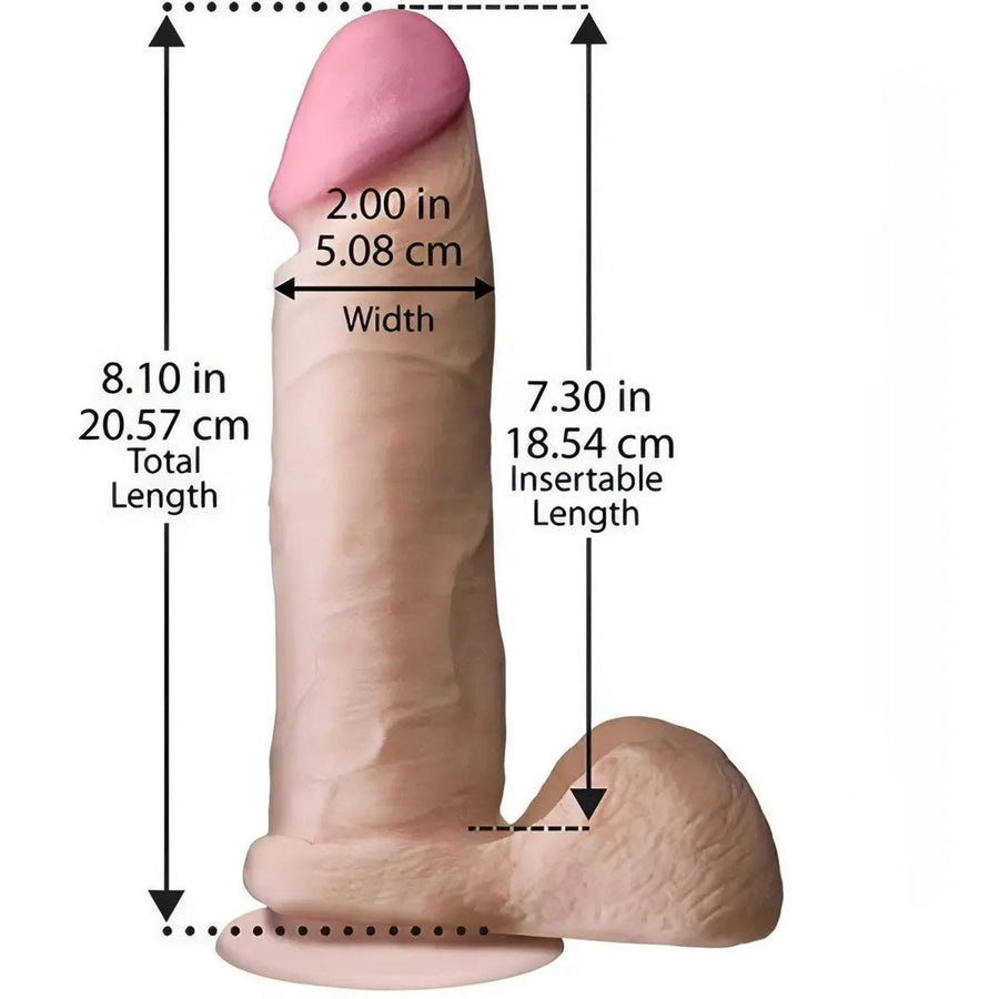 Ultra Realistic Dildo UR3 - 8'', Flesh Pink