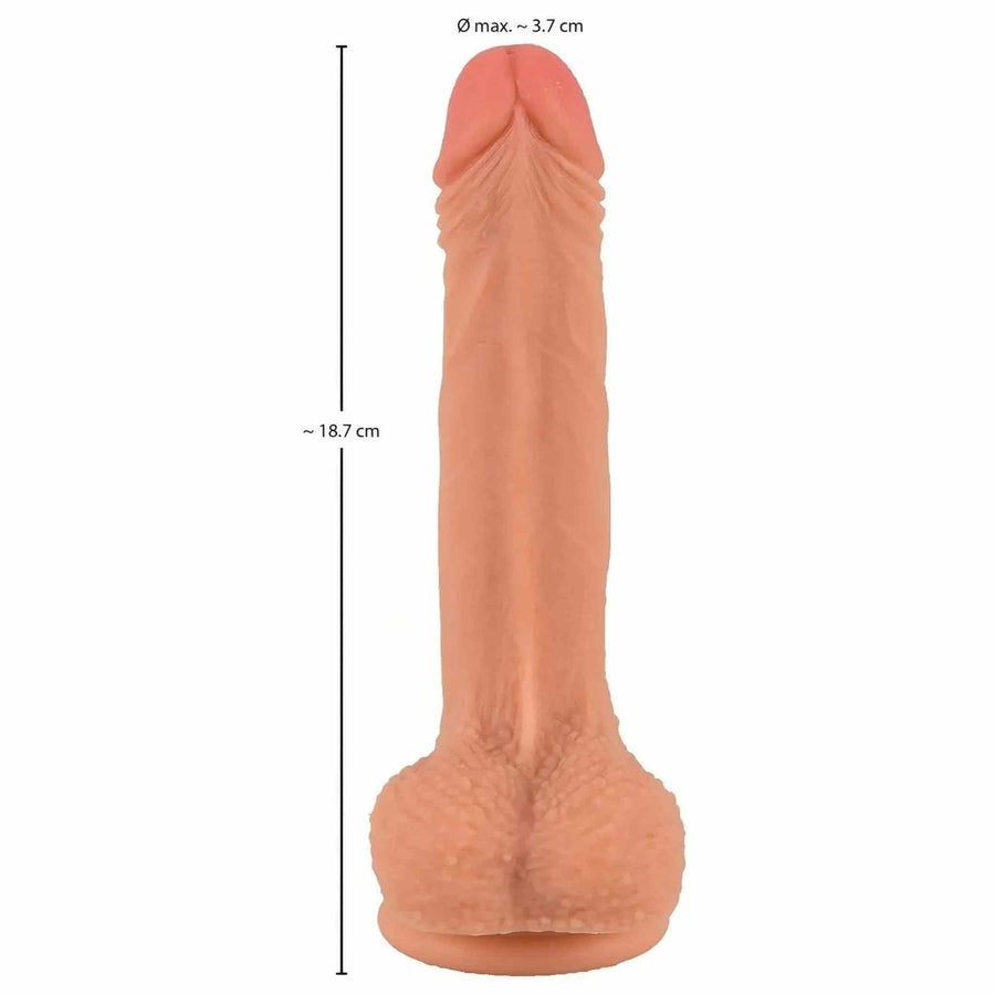 Real Nature Boy Silicone Dildo 18.7 cm - Flesh Pink