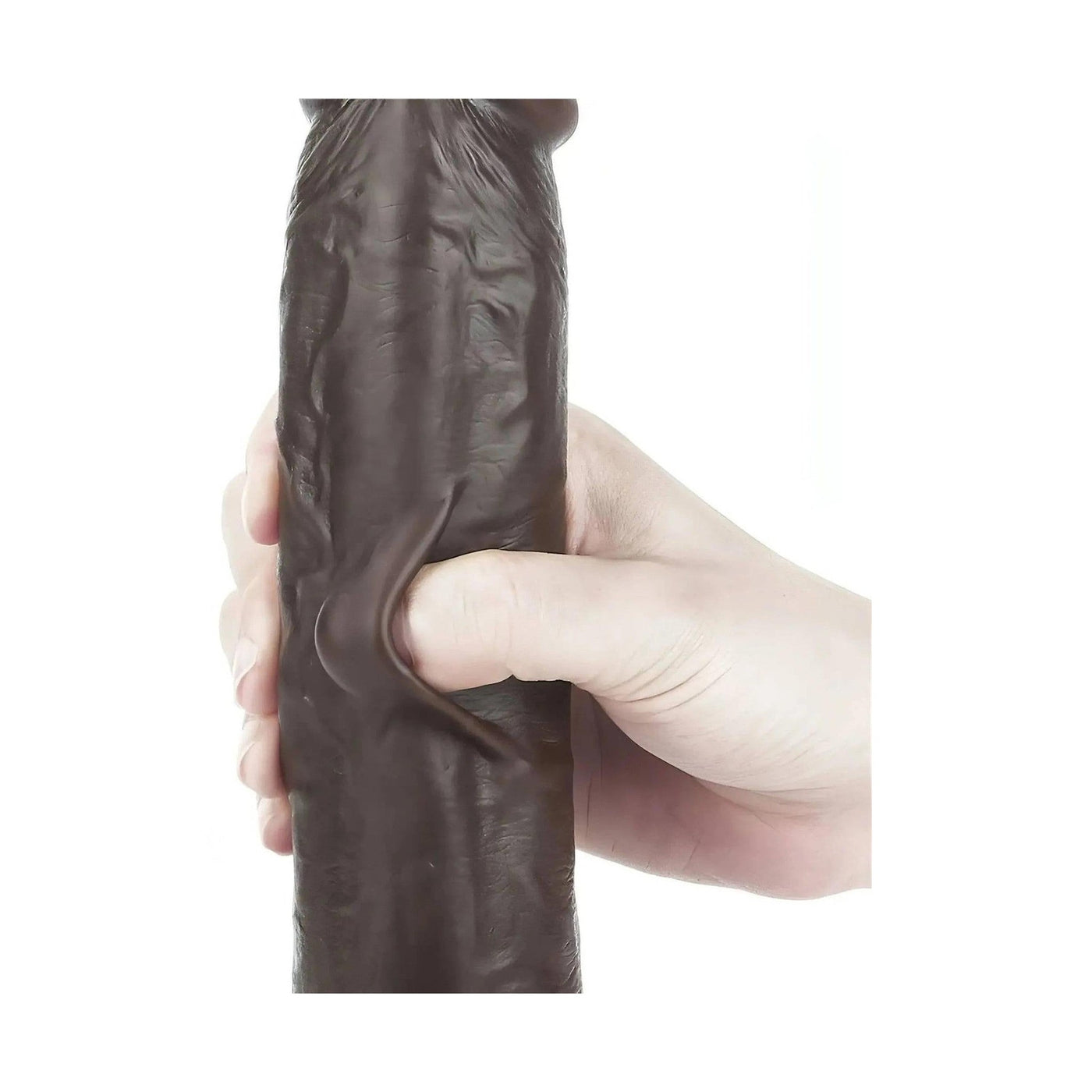 Fallo realistico con pelle scorrevole come un membro vero - 9.5 ″, Nero