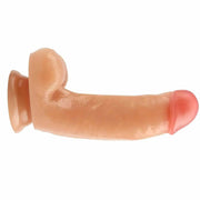Fallo realistico con testicoli e ventosa 17.5 cm Ø 4 cm