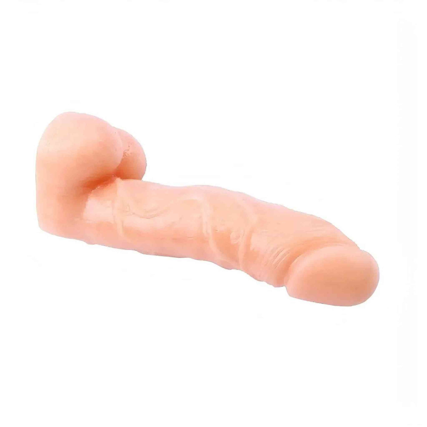 Fallo realistico con testicoli in T-Skin - Rosa carne