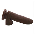 Realistic phallus with suction cup 15 cm - Black