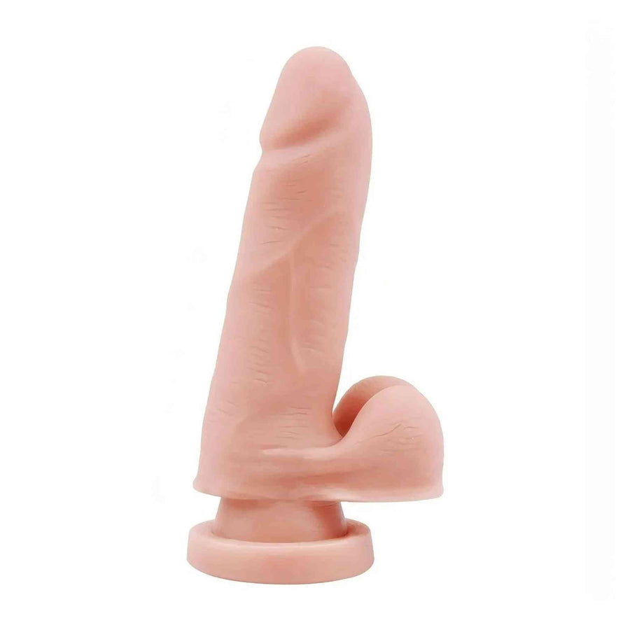 Realistic phallus with suction cup 15 cm - Flesh Pink