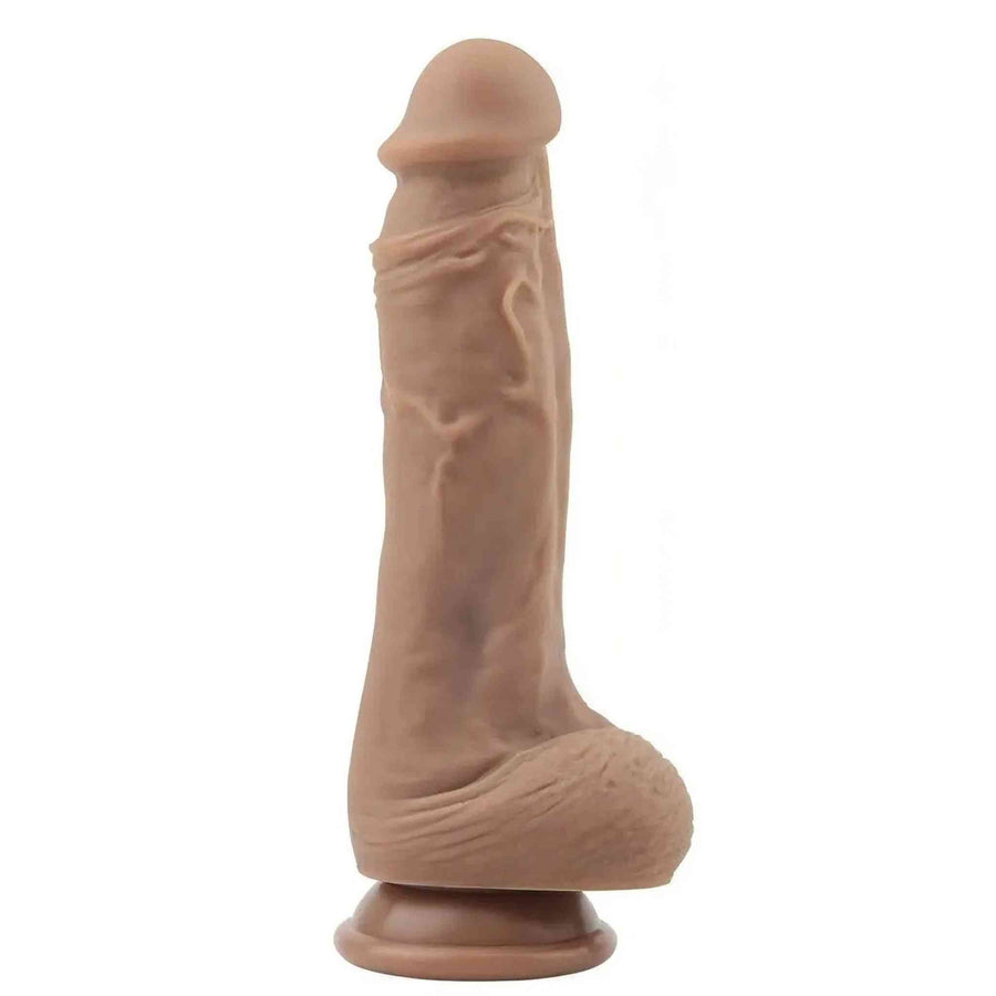 Realistic soft phallus 8'' - Mulatto
