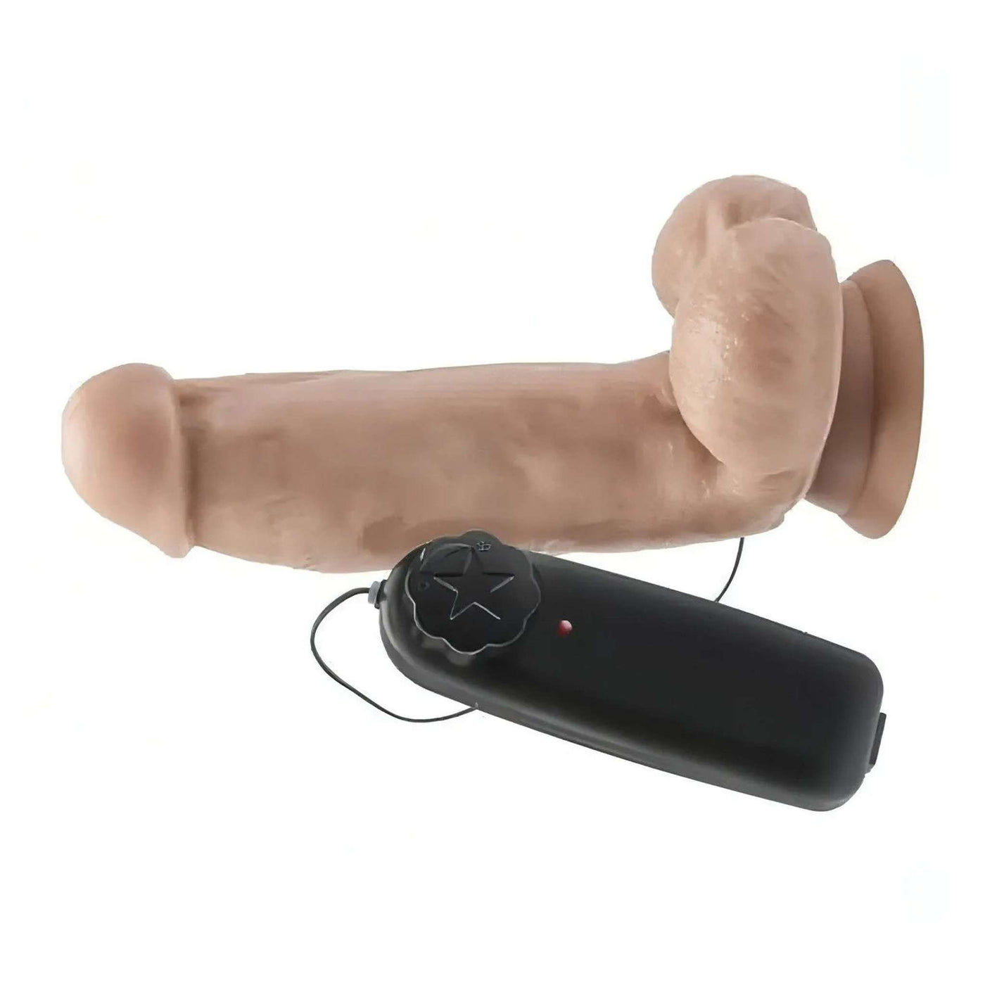 Fallo realistico vibrante con ventosa - 15 cm, Rosa Carne, Multispeed